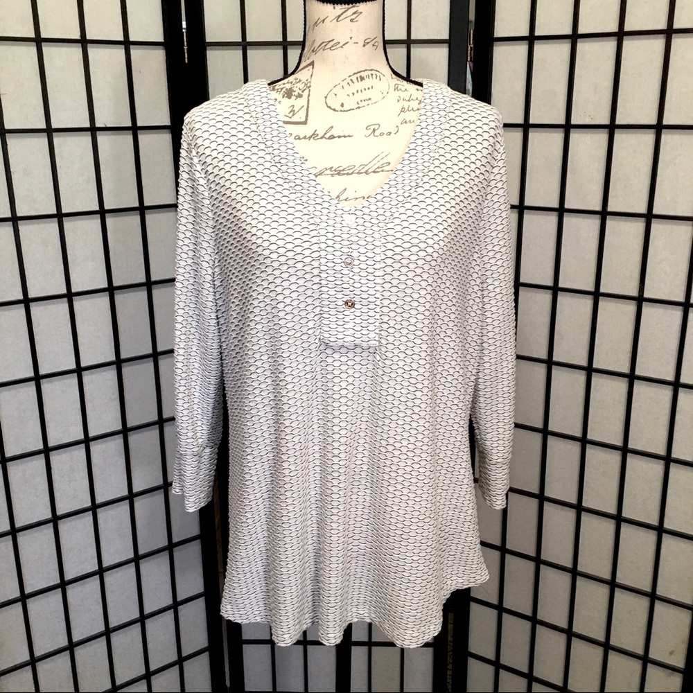 Dana Buchman Comfy Blouse Sz Extra Large